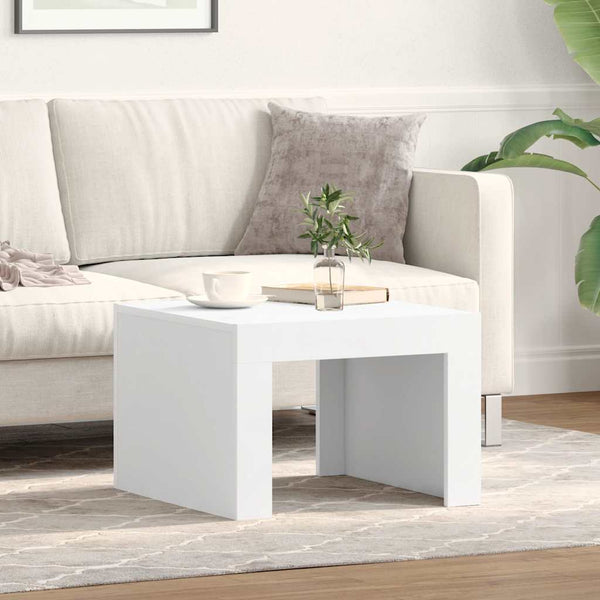 Weißer Couchtisch 50x50 cm