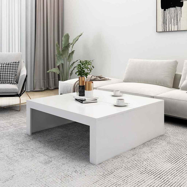 Weißer Couchtisch 100x100 cm