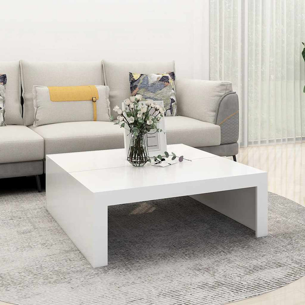 Weißer Couchtisch 100x100 cm