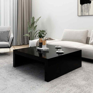 Schwarzer Couchtisch 100x100 cm