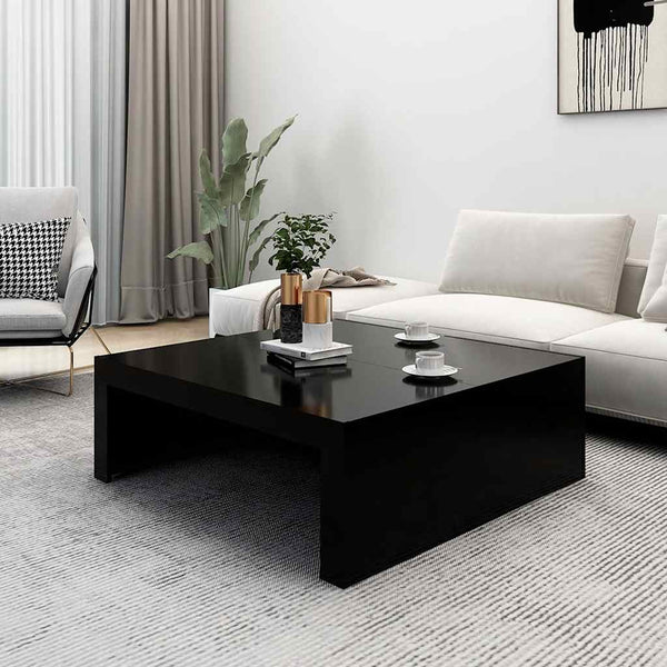 Schwarzer Couchtisch 100x100 cm