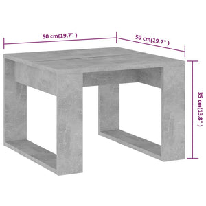 Betongrauer Beistelltisch 50x50 cm