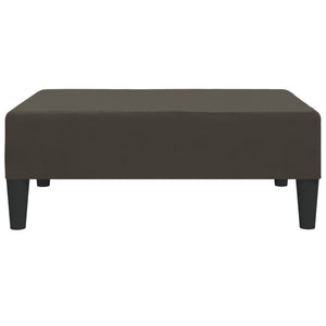 Dunkelgrauer Samt Fußhocker 78x56 cm