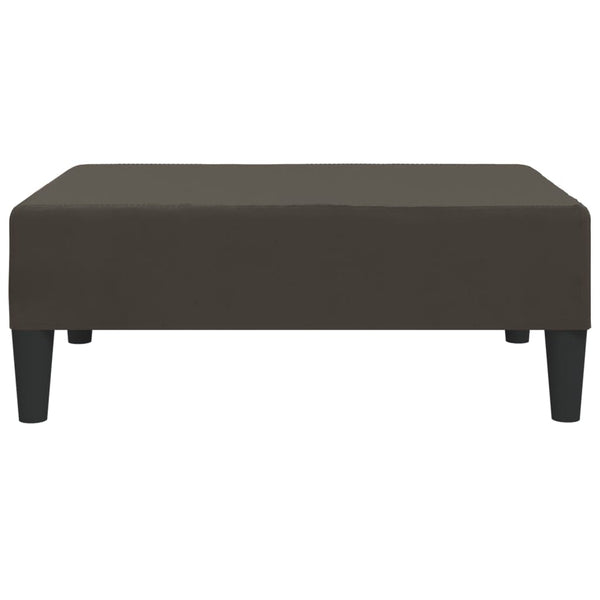 Dunkelgrauer Samt Fußhocker 78x56 cm