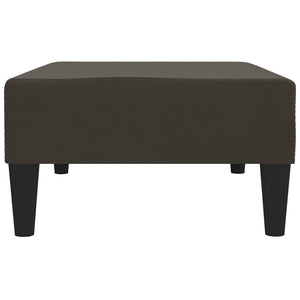 Dunkelgrauer Samt Fußhocker 78x56 cm