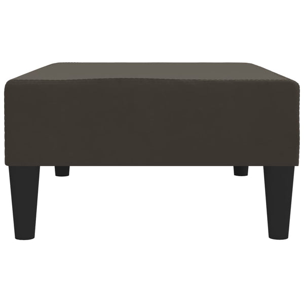 Dunkelgrauer Samt Fußhocker 78x56 cm