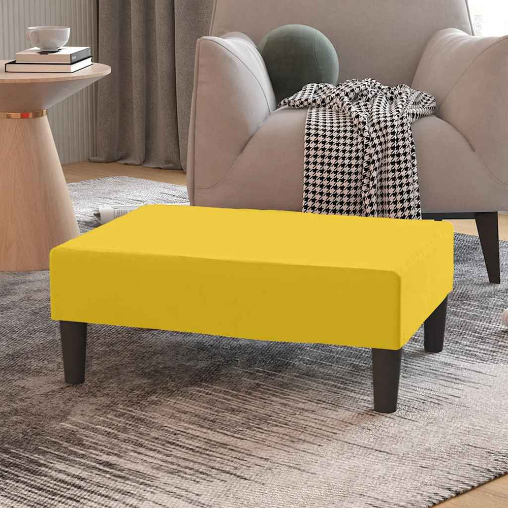 Gelber Samt Fußhocker 78x56x32 cm