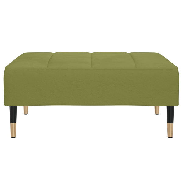 Hellgrüner Samt Fußhocker 78x56x32cm
