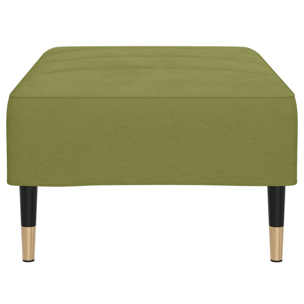 Hellgrüner Samt Fußhocker 78x56x32cm