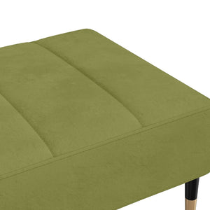 Hellgrüner Samt Fußhocker 78x56x32cm