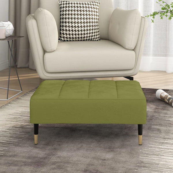 Hellgrüner Samt Fußhocker 78x56x32cm