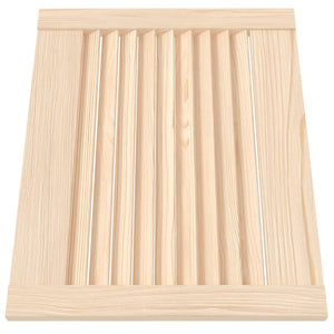Schranktüren Lamellen-Design 2 Stk. 39,5x49,4 cm Massivholz