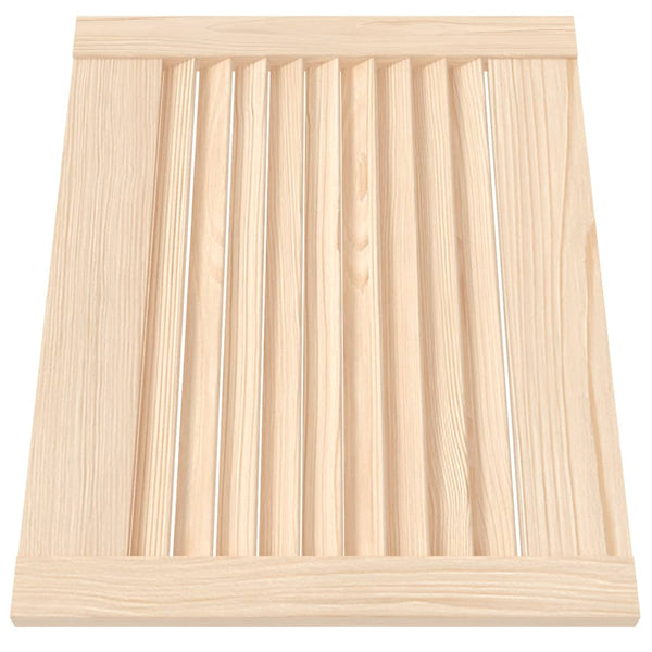 Schranktüren Lamellen-Design 2 Stk. 39,5x49,4 cm Massivholz
