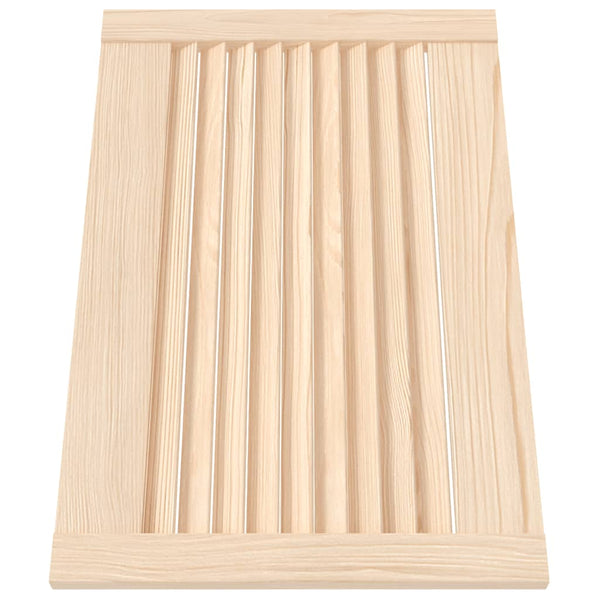 Schranktüren Lamellen-Design 2 Stk. 39,5x59,4 cm Massivholz