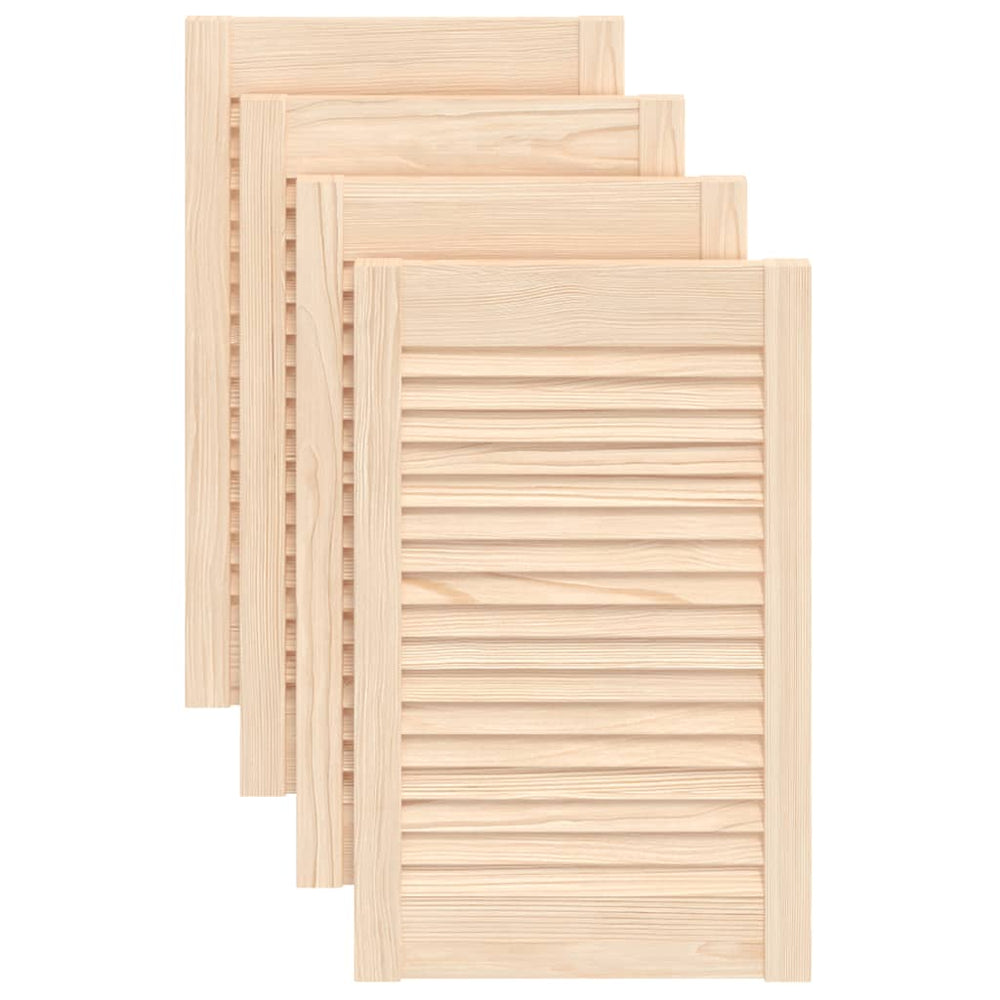 Schranktüren Lamellen-Design 4 Stk. 61,5x39,4 cm Massivholz