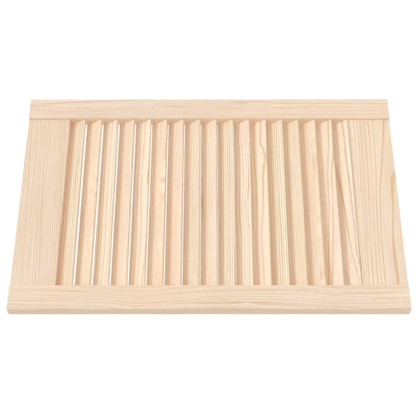 Schranktüren Lamellen-Design 4 Stk. 61,5x39,4 cm Massivholz