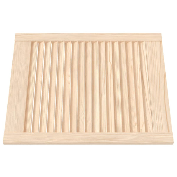 Schranktüren Lamellen-Design 2 Stk. 61,5x49,4 cm Massivholz
