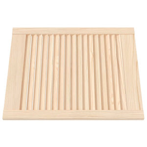 Schranktüren Lamellen-Design 4 Stk. 61,5x49,4 cm Massivholz
