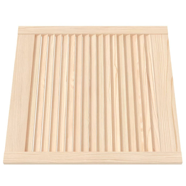 Schranktüren Lamellen-Design 2 Stk. 61,5x59,4 cm Massivholz