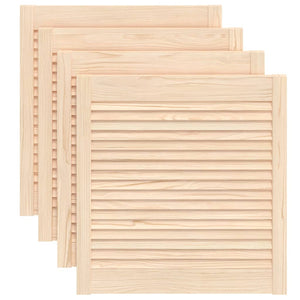 Schranktüren Lamellen-Design 4 Stk. 61,5x59,4 cm Massivholz