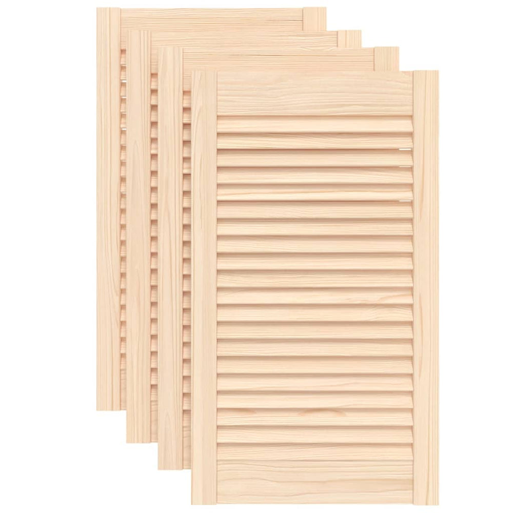Schranktüren Lamellen-Design 4 Stk. 69x39,4 cm Massivholz