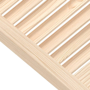 Schranktüren Lamellen-Design 2 Stk. 69x59,4 cm Massivholz