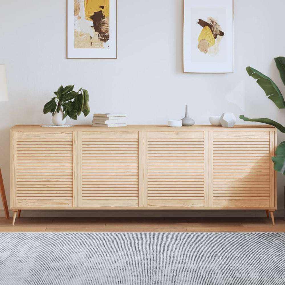 Schranktüren Lamellen-Design 4 Stk. 69x59,4 cm Massivholz