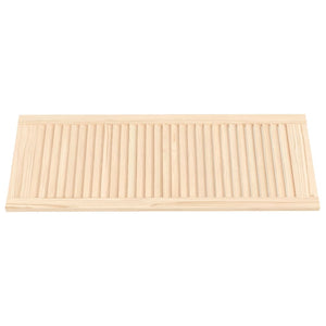 Schranktüren Lamellen-Design 2 Stk. 99,3x39,4 cm Massivholz
