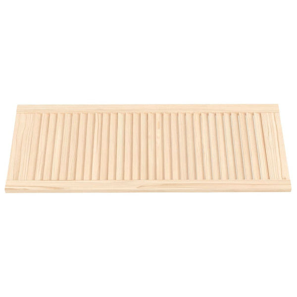 Schranktüren Lamellen-Design 2 Stk. 99,3x39,4 cm Massivholz