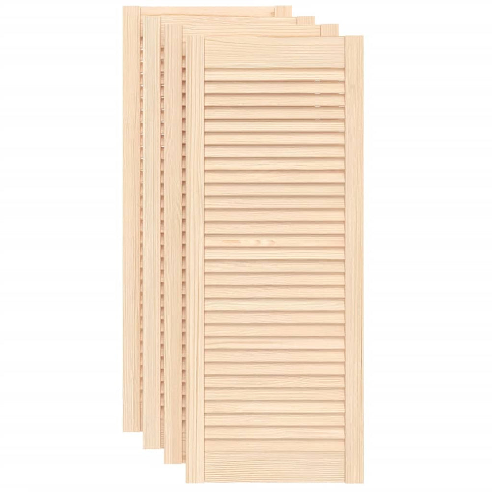 Schranktüren Lamellen-Design 4 Stk. 99,3x39,4 cm Massivholz