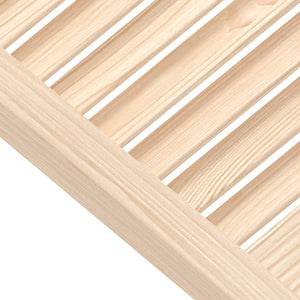 Schranktüren Lamellen-Design 2 Stk. 99,3x49,4 Massivholz Kiefer