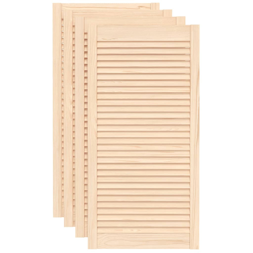 Schranktüren Lamellen-Design 4 Stk. 99,3x49,4 cm Massivholz