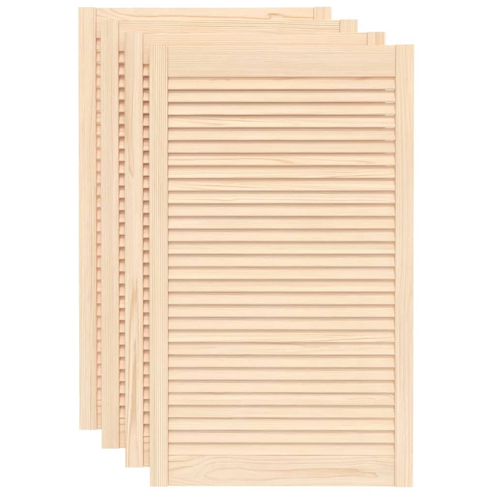 Schranktüren Lamellen-Design 4 Stk. 99,3x59,4 cm Massivholz