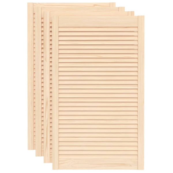 Schranktüren Lamellen-Design 4 Stk. 99,3x59,4 cm Massivholz