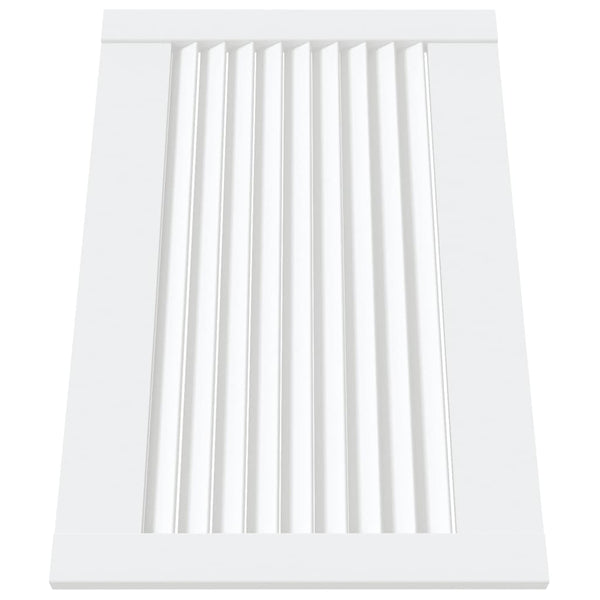 Schranktüren Lamellen-Design 4 Stk Weiß 39,5x59,4 cm Massivholz
