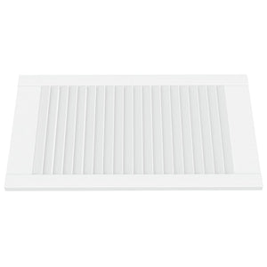 Schranktüren Lamellen-Design 2 Stk. Weiß 69x39,4 cm Massivholz