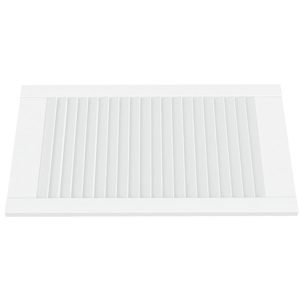 Schranktüren Lamellen-Design 2 Stk. Weiß 69x39,4 cm Massivholz