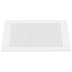 Schranktüren Lamellen-Design 4 Stk. Weiß 69x39,4 cm Massivholz