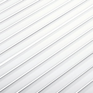 Schranktüren Lamellen-Design 2 Stk. Weiß 69x49,4 cm Massivholz