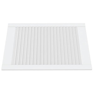 Schranktüren Lamellen-Design 4 Stk. Weiß 69x49,4 cm Massivholz