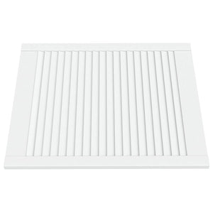 Schranktüren Lamellen-Design 4 Stk. Weiß 69x59,4 cm Massivholz