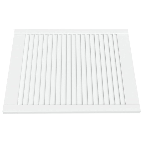 Schranktüren Lamellen-Design 4 Stk. Weiß 69x59,4 cm Massivholz