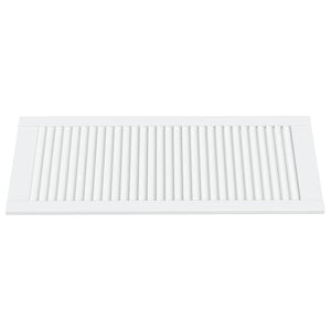 Schranktüren Lamellen-Design 4 Stk Weiß 99,3x39,4 cm Massivholz