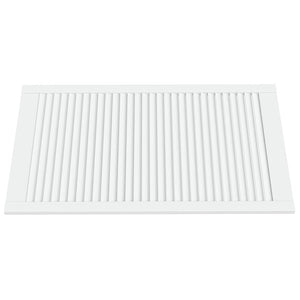 Schranktüren Lamellen-Design 2 Stk Weiß 99,3x59,4 cm Massivholz
