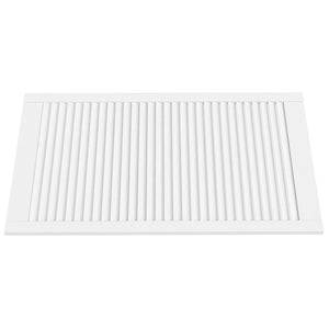 Schranktüren Lamellen-Design 4 Stk Weiß 99,3x59,4 cm Massivholz