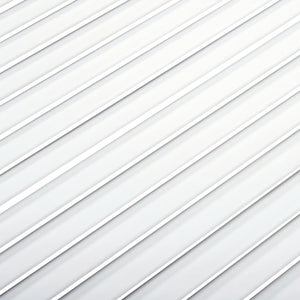 Schranktüren Lamellen-Design 4 Stk Weiß 99,3x59,4 cm Massivholz