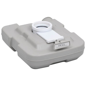 Tragbare Campingtoilette mit Zelt 10+10 L