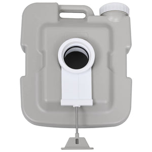 Tragbare Campingtoilette mit Zelt 10+10 L