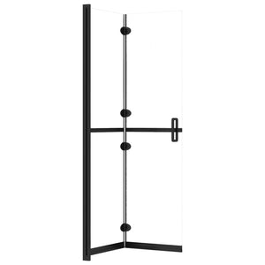 Faltbare begehbare Duschwand Transparentes ESG Glas 100x190 cm