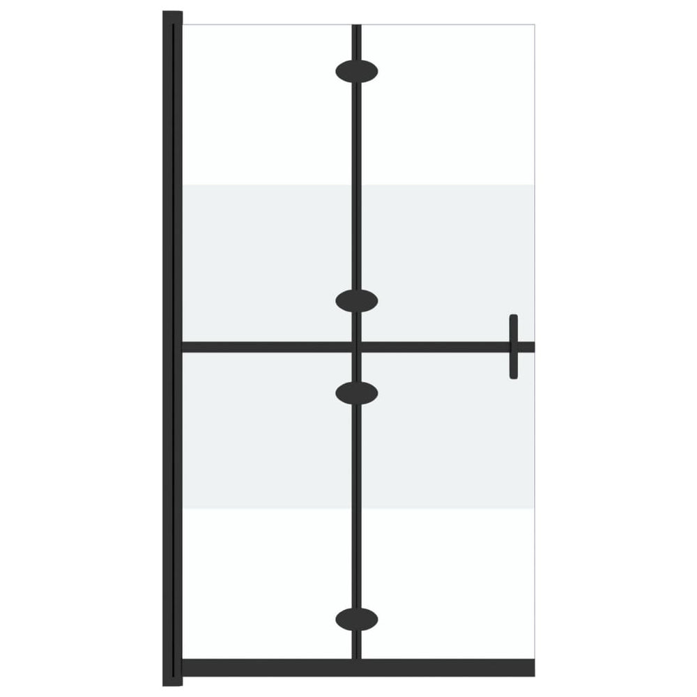 vidaXL Pare-douche pliant, verre de sécurité ESG dépoli, 120x190 cm